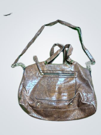 Unbranded Crocodile Embossed Leather Tote Bag