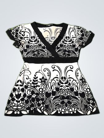 Apt 9 Black and White Floral Dress