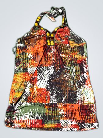 Multicolored Halter Neck Top