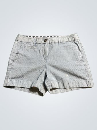 Boden Gray Striped Shorts