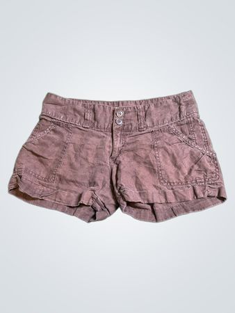 Brown Linen Shorts