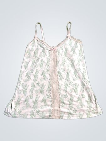 Women's Green Floral Camisole