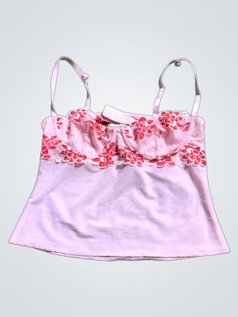 Pink Lace Cami Top