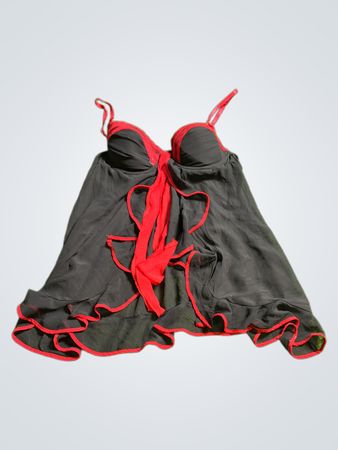 Black and Red Lingerie Set