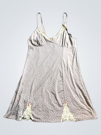 Gray Polka Dot Chemise