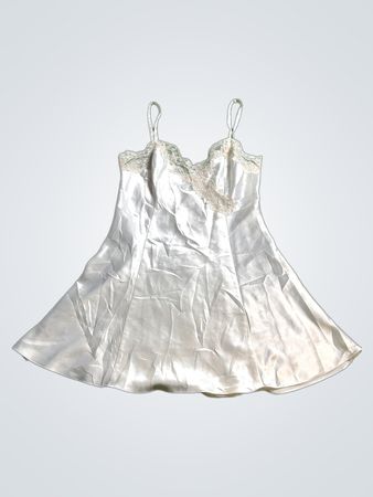 Victoria's Secret White Satin Chemise
