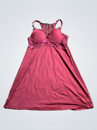 Marilyn Monroe Burgundy Lace Slip Dress