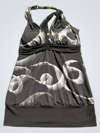 Studio Y Black and White Halter Dress