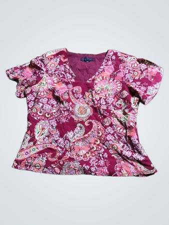 Gloria Vanderbilt Paisley Blouse