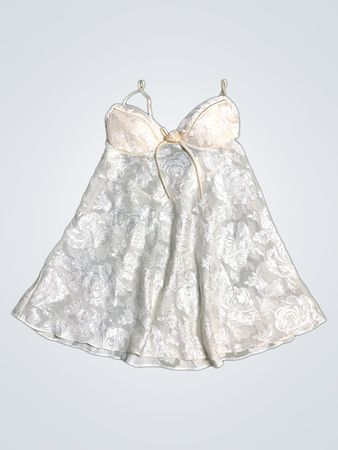 White Floral Lace Chemise