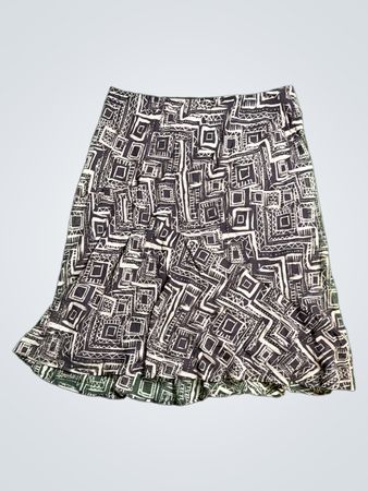 Cato Geometric Print Mini Skirt