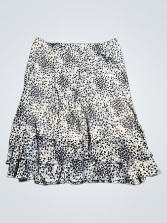Briggs New York Polka Dot Ruffled Skirt
