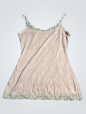 Brown Lace Trim Camisole