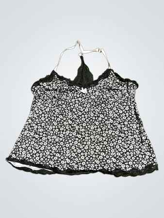 Marilyn Monroe Black and White Floral Camisole
