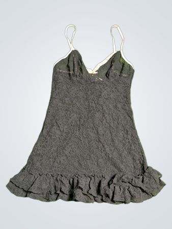 Victoria's Secret Black Lace Slip Dress
