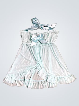 Light Blue Lace Chemise