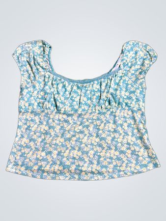 No Boundaries Floral Ruffled Blouse