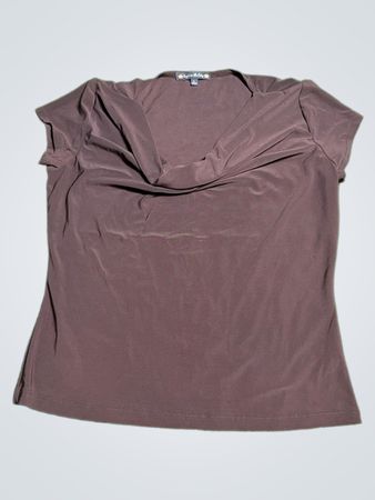Brown Short Sleeve Top