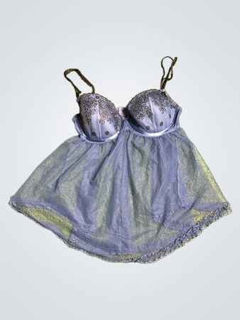 Victoria's Secret Blue Lace Babydoll