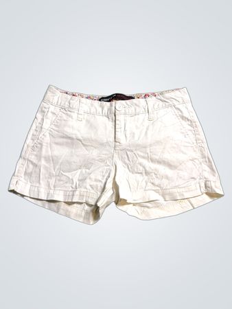 White Cotton Shorts