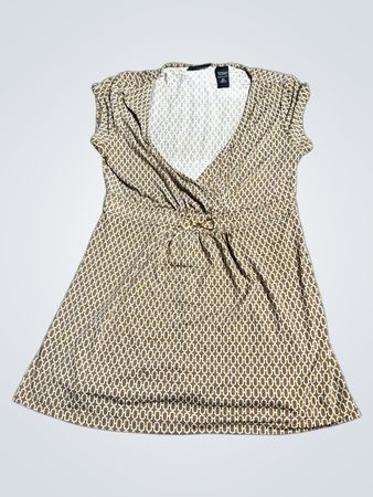 Brown Patterned Dress