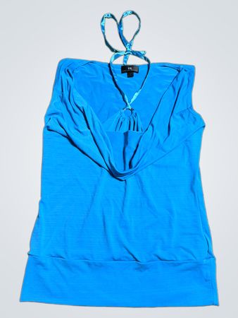 Blue Sleeveless Top