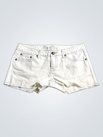 White Denim Shorts