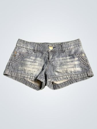 Gray Denim Shorts