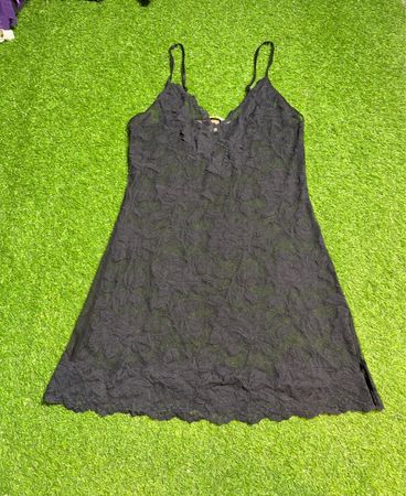 Victoria's Secret Black Lace Chemise