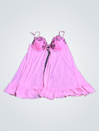Pink Camisole with Ruffled Hem
