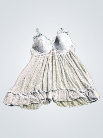 Gray Lace Chemise