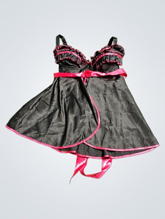 Black and Pink Babydoll