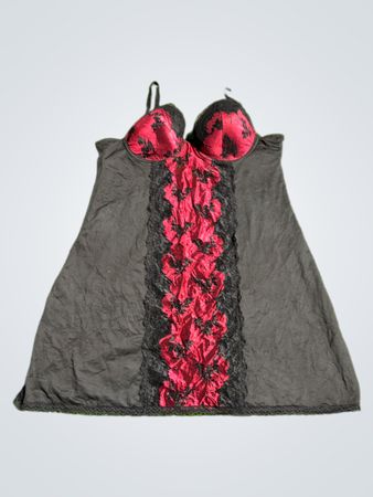 Black and Red Lace Dress