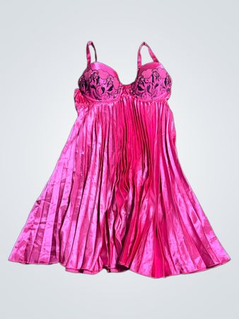 Pink Pleated Nightgown