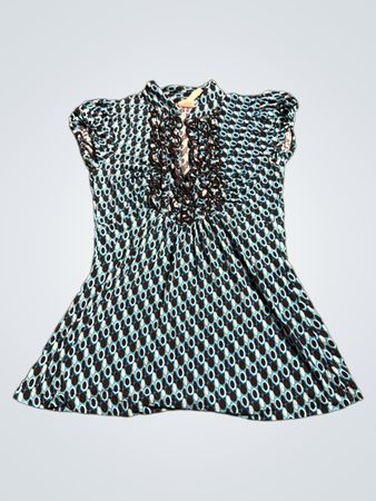 Heart Soul Blue Polka Dot Dress