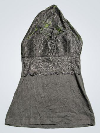 Zenana Outfitters Black Lace Halter Dress