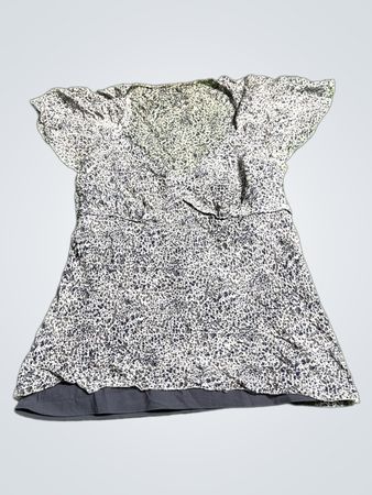 Women's Short Sleeve Animal Print Blouse