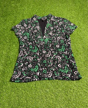 Style & Co. Petite Green Floral Blouse