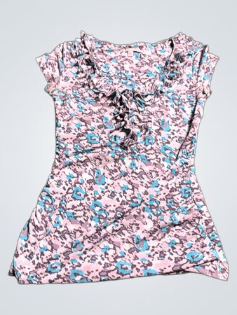 Halogen Floral Short Sleeve Dress