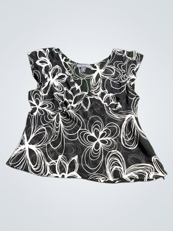 Josephine Chaus Floral Print Sleeveless Blouse