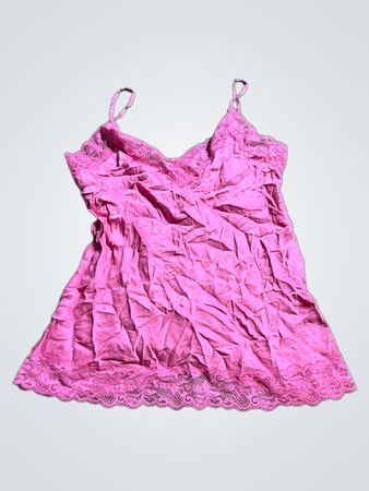 Pink Lace Trim Camisole
