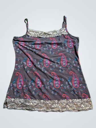 Mango Paisley Print Cami Top