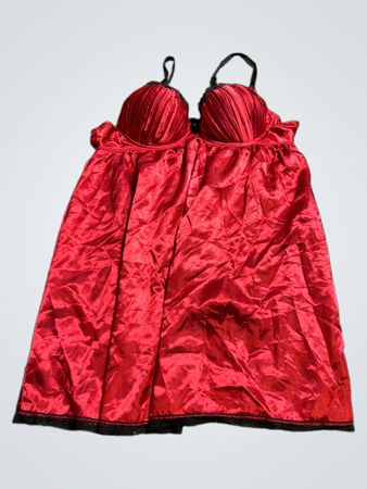 Red Satin Chemise