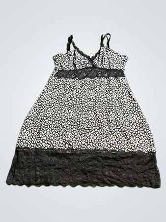 Black and White Leopard Print Dress
