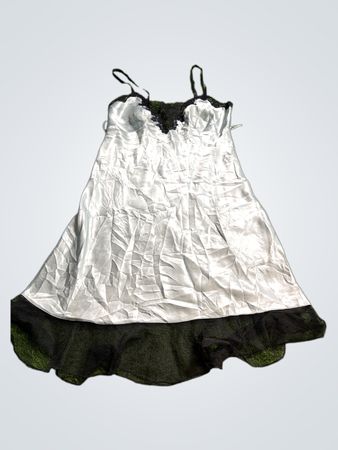 Victoria's Secret White and Black Chemise