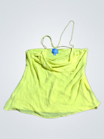 Simply Vera Vera Wang Yellow Chiffon Halter Top