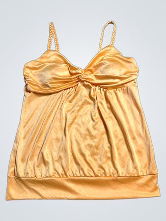 A. BYER Yellow Satin Chemise