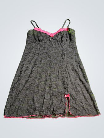 George Black Lace Chemise Nightdress