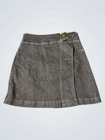 Gray Denim Skirt