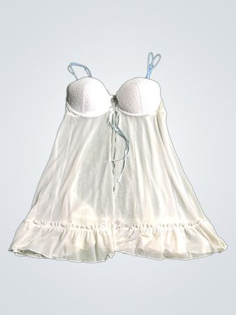 White Sheer Chemise